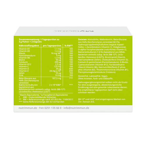 Mybiotik Immugy Kombipackung 30 x 2 G + 60 Kapseln 1 p nutrimmun bei onfy.de kaufen 16537475