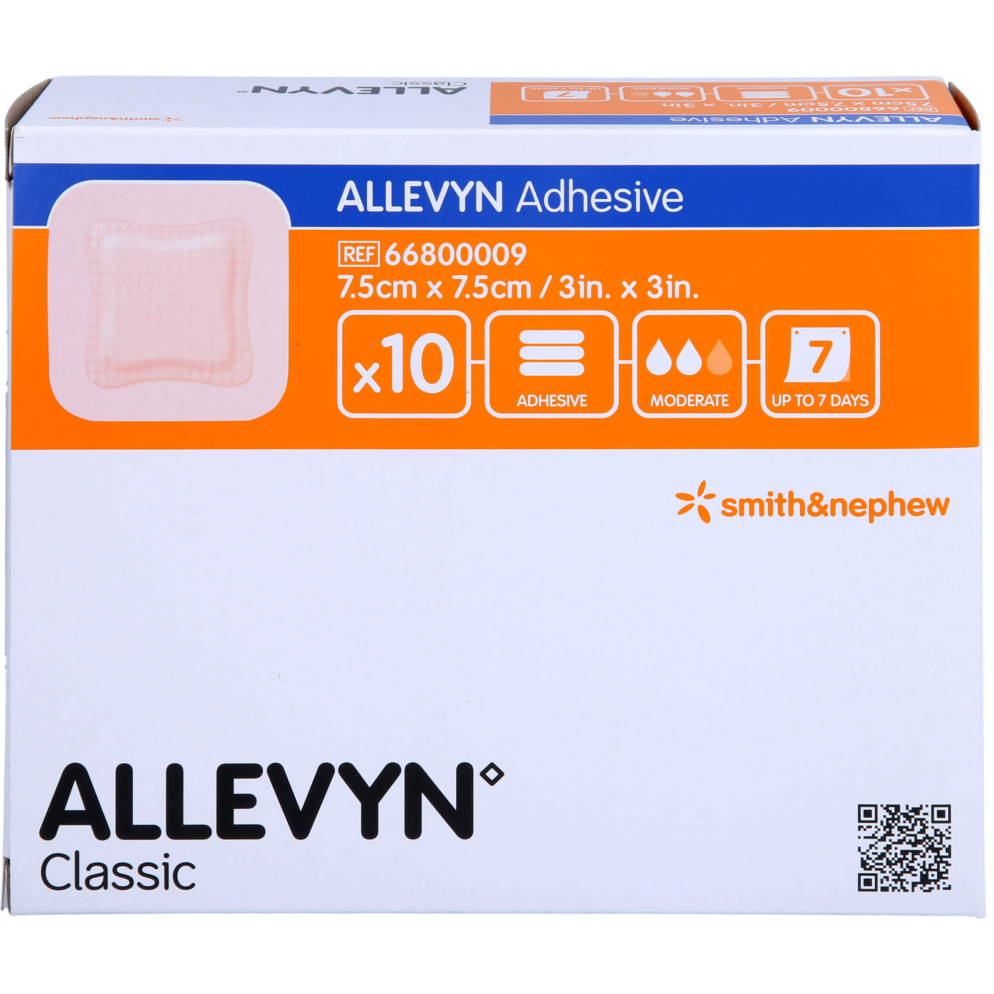 Allevyn Adhesive 7.5x7.5cm Haftende Wundauflage null