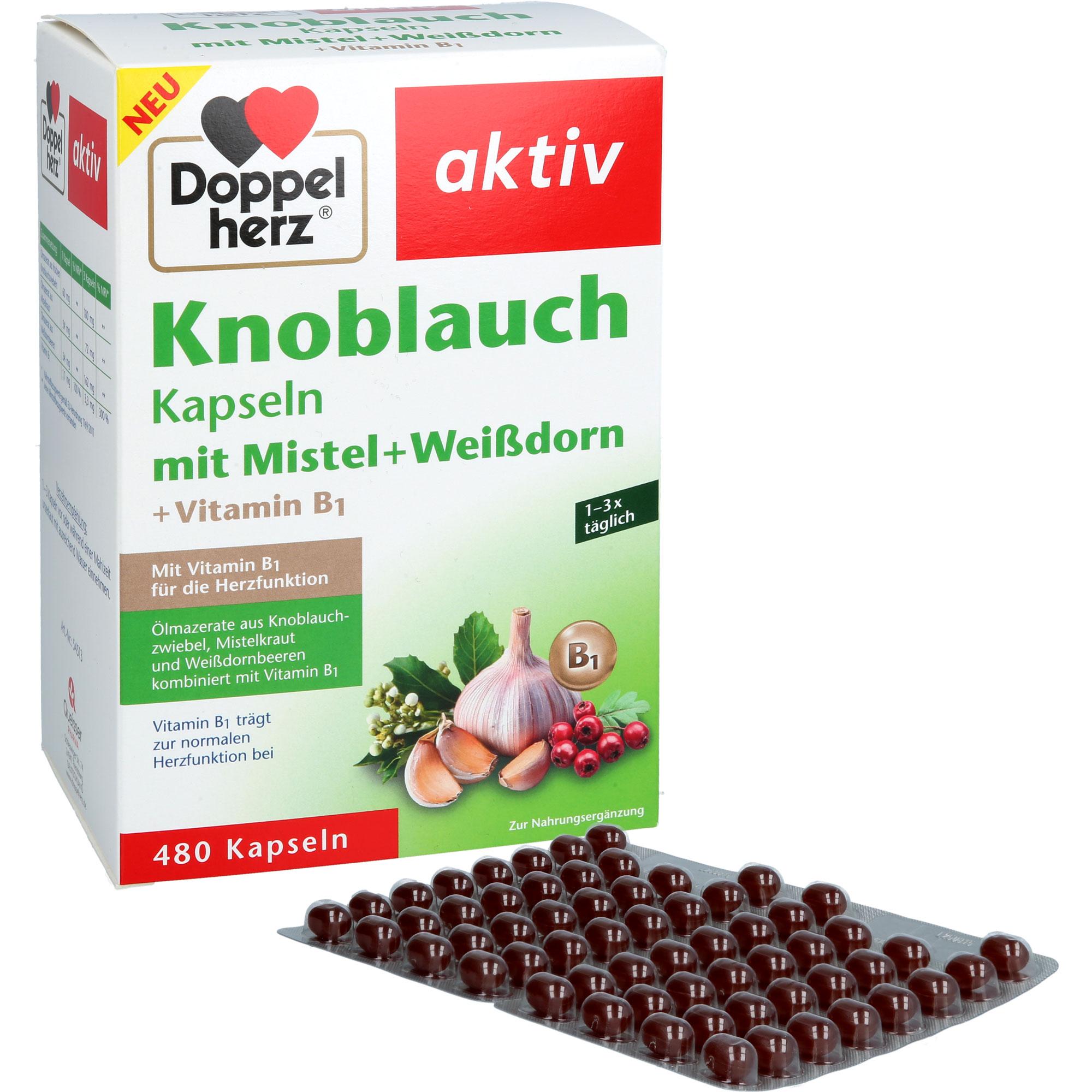 Doppelherz Knoblauch M. Mistel+weißdorn+vitamin B1 480 St Queisser Pharma bei onfy.de kaufen 19765739