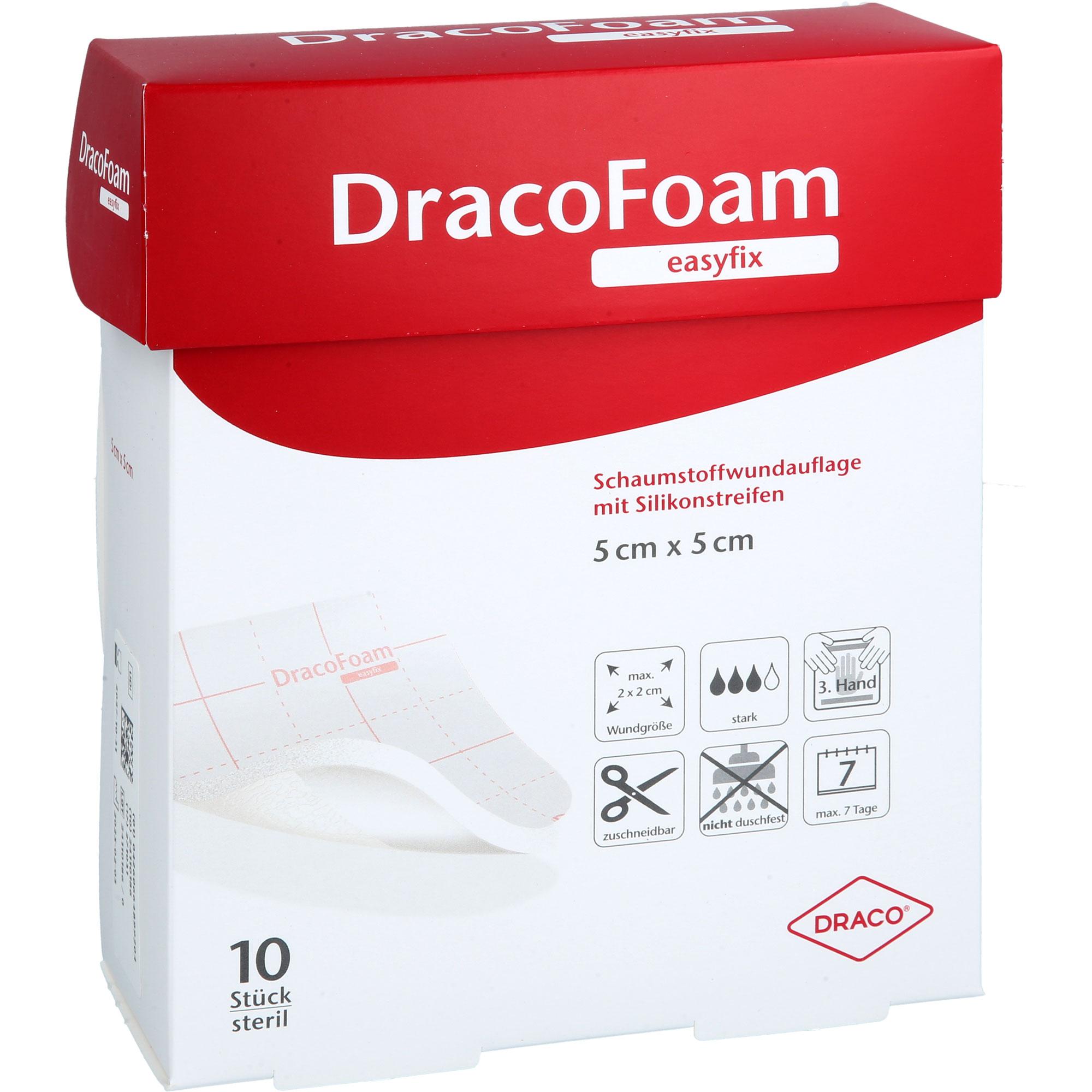 Dracofoam Easyfix Schaumstoff Wundauflage 5x5cm 10 St Dr. Ausbüttel bei onfy.de kaufen 19156822