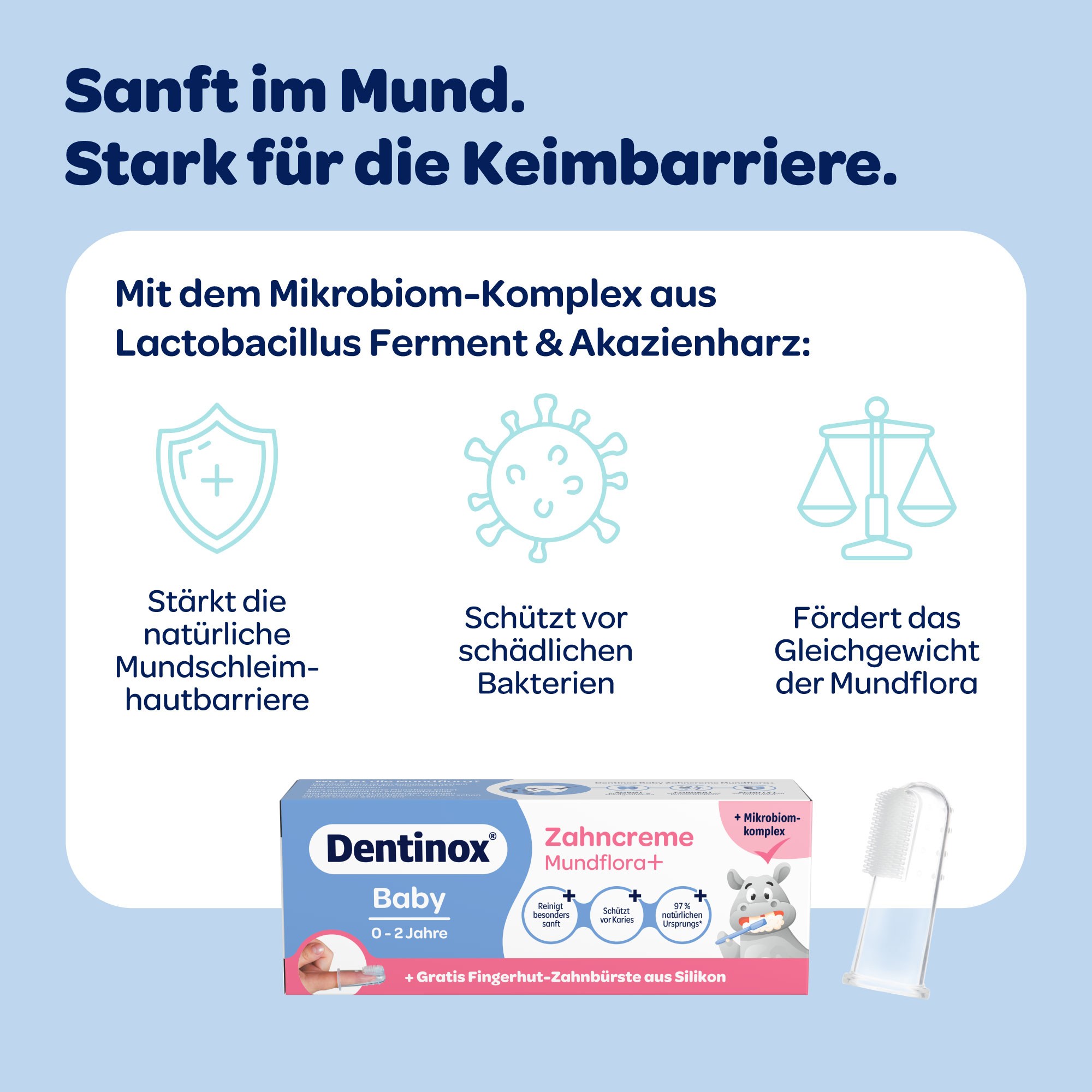 Dentinox Zahncreme Mundflora Baby 30 ml Dentinox Gesellschaft für pharmazeutische Präparate bei onfy.de kaufen 19401368