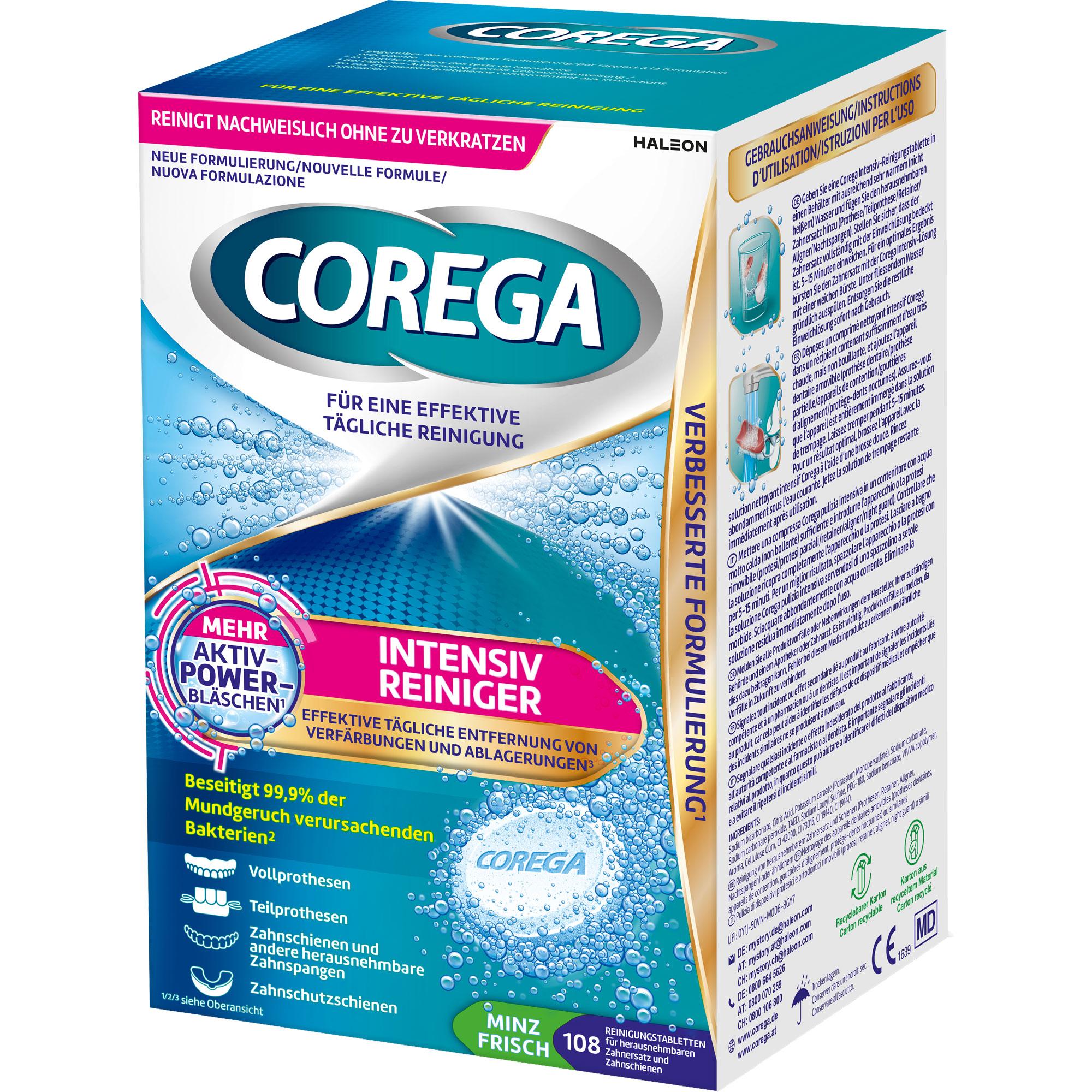 Corega Tabs Intensiv Reiniger 108 St Haleon Germany bei onfy.de kaufen 18761662