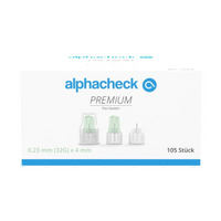 Alphacheck Premium Pen-Nadeln 32G X 4 Mm null
