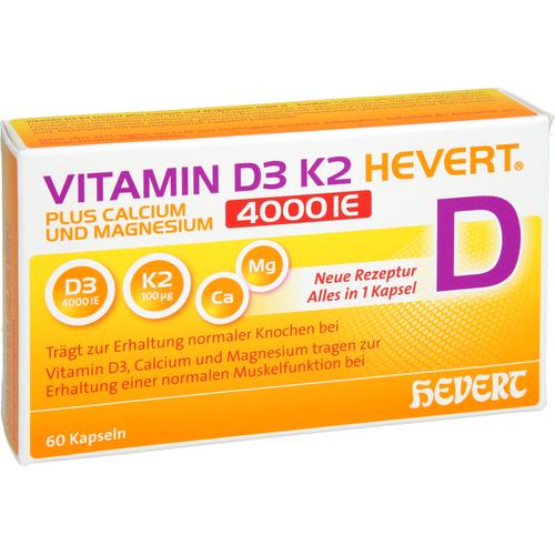 Vitamin D3 K2 Hevert+calcium und Magnesium 4000 Ie 60 St Hevert-Arzneimittel bei onfy.de kaufen 19295707