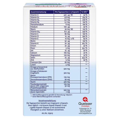 Doppelherz Zellschutz Plus Spermidin+q10+taurin+opc 90 St Queisser Pharma bei onfy.de kaufen 20087747