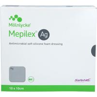 Mepilex Ag Schaumverband 10x10 cm Steril null