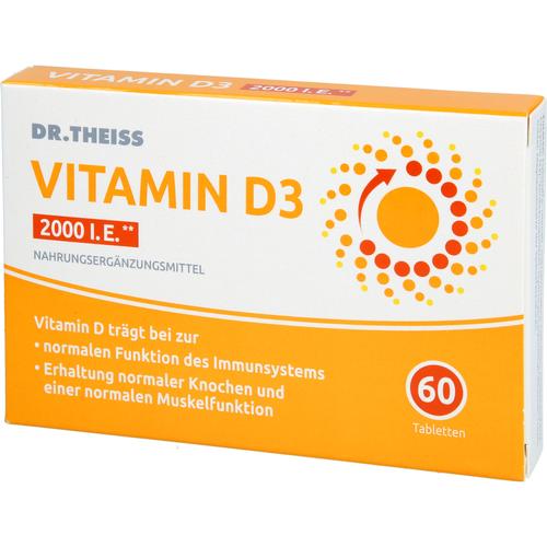 Dr. Theiss Vitamin D3 Tabletten 2000 I.e. 60 St Dr. Theiss Naturwaren bei onfy.de kaufen 19902900