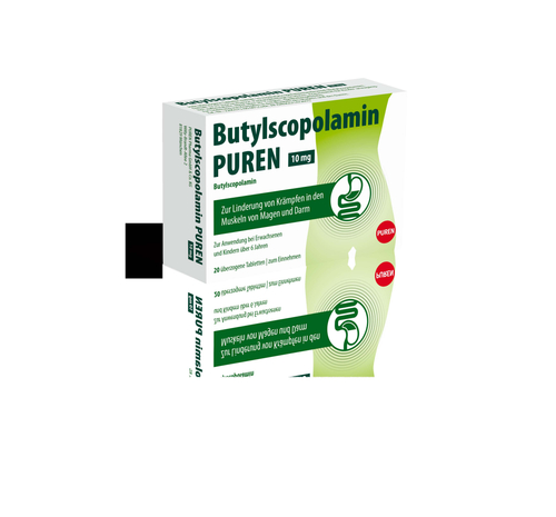Butylscopolamin Puren 10 mg Überzogene Tabletten 20 St PUREN Pharma bei onfy.de kaufen 17606557