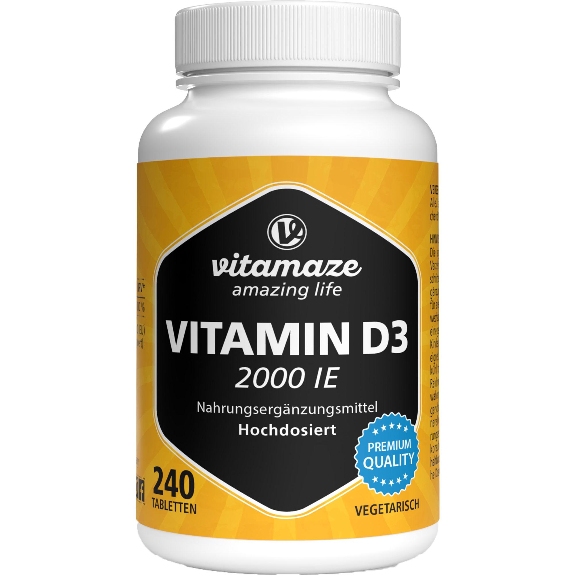 Vitamin D3 2000 Ie Vegetarisch
