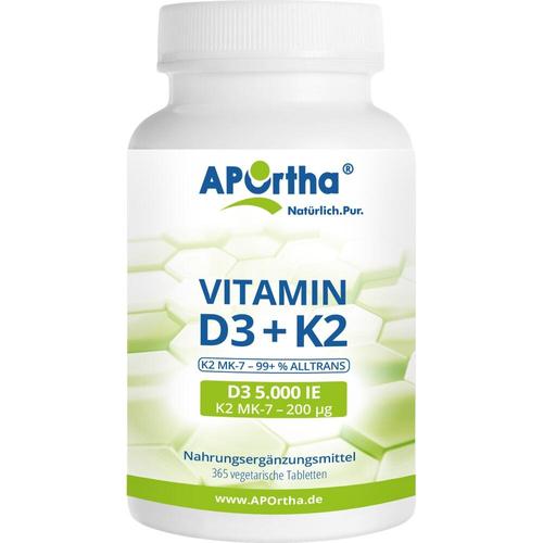 Vitamin D3 5.000 Ie + Natto K2 200 Ug 365 St APOrtha Deutschland bei onfy.de kaufen 16037471