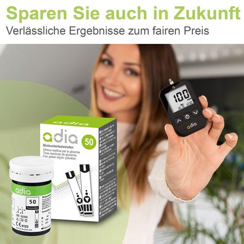 Adia Blutzuckerteststreifen 50 St diabetikerbedarf db bei onfy.de kaufen 11110447