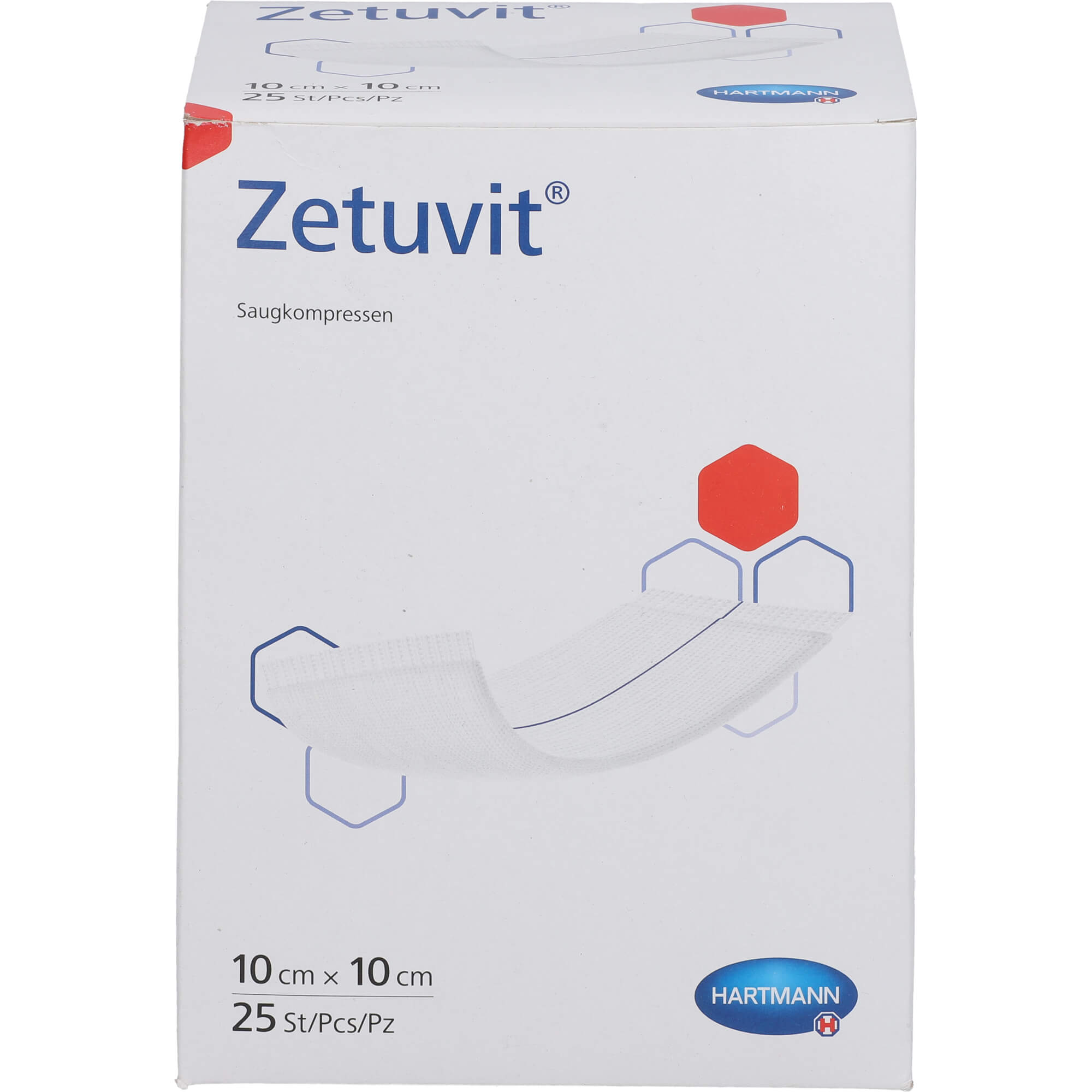 Zetuvit 10x10 cm Saugkompressen Steril null