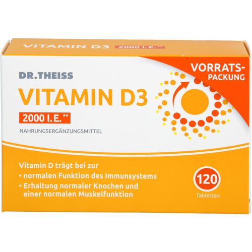 Dr. Theiss Vitamin D3 Tabletten 2000 I.e. 120 St Dr. Theiss Naturwaren bei onfy.de kaufen 19947995