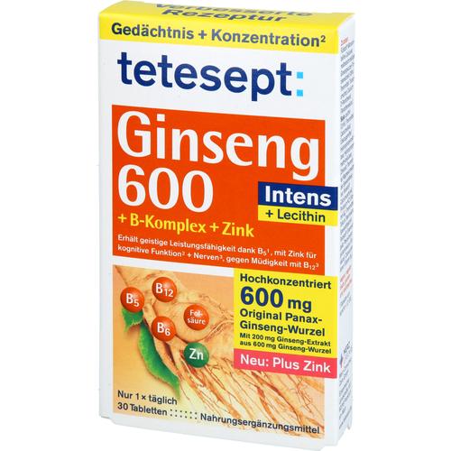 Tetesept Ginseng 600 30 St Merz Consumer Care bei onfy.de kaufen 18490364