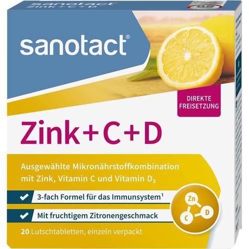 Sanotact Zink + C + D Lutschtabletten 20 St sanotact bei onfy.de kaufen 17380159