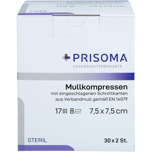 Mullkompresse Prisoma Steril 7.5x7.5 cm 8-Fach 30x2 St + Prisoma bei onfy.de kaufen 18752344