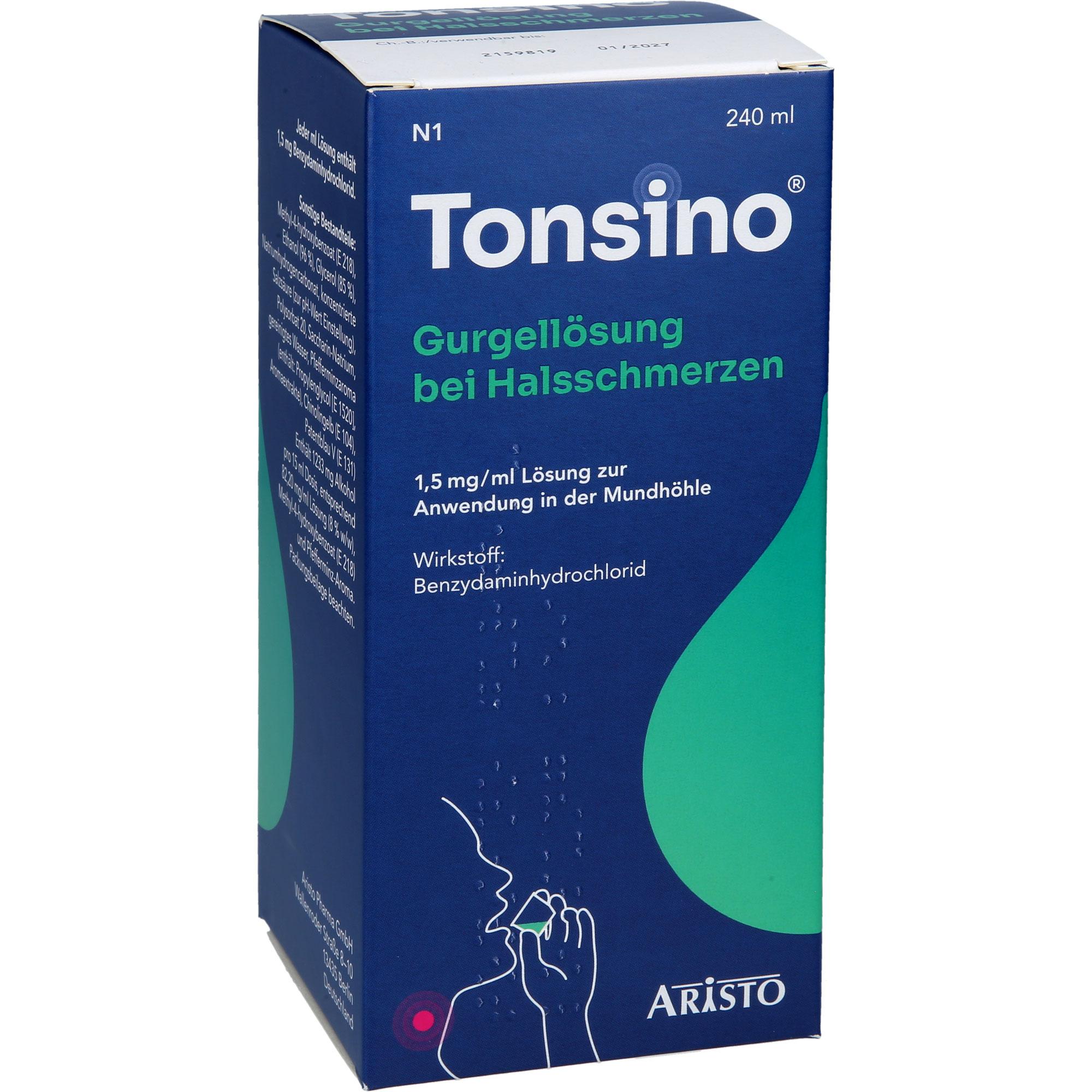 Tonsino Gurgel.b.hals.1.5mg/ml Lsg.z.anw.i.d.mundh 240 ml Aristo Pharma bei onfy.de kaufen 19129995