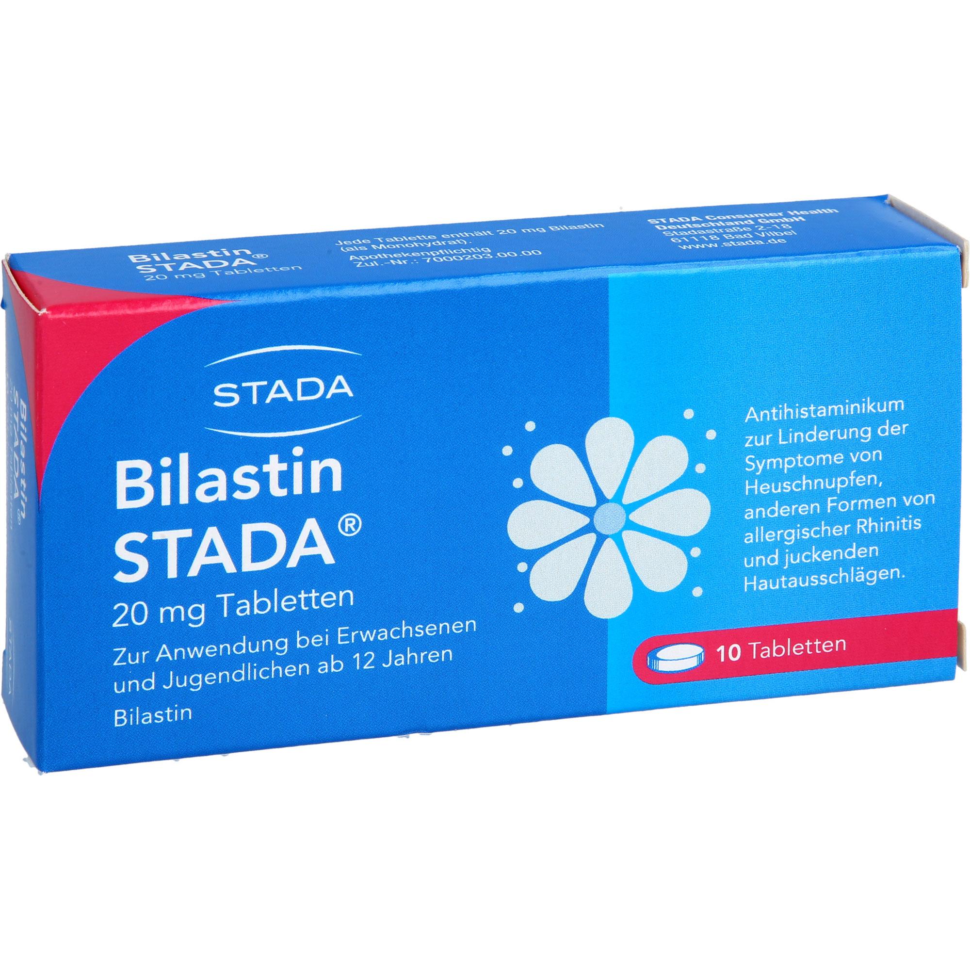 Bilastin Stada 20 mg Tabletten 10 St STADA Consumer Health Deutschland bei onfy.de kaufen 19240043