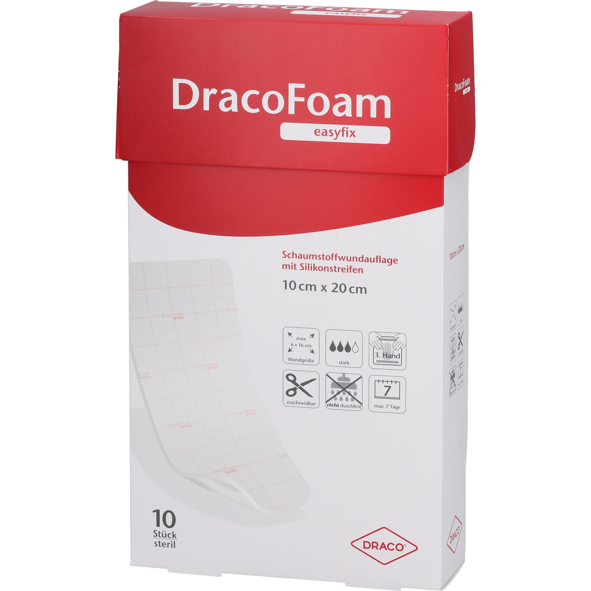 Dracofoam Easyfix Schaumstoff Wundauflage 10x20cm 10 St Dr. Ausbüttel bei onfy.de kaufen 19156845
