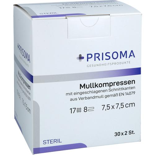 Mullkompresse Prisoma Steril 7.5x7.5 cm 8-Fach 30x2 St Acti Medi bei onfy.de kaufen 18752031