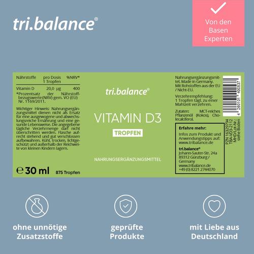 Tri.balance Vitamin D3 Tropfen 30 ml tri.balance base products bei onfy.de kaufen 16329794