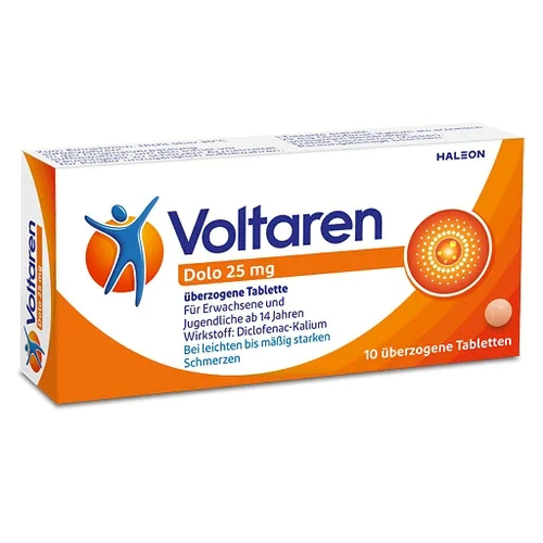 Voltaren Dolo 25mg 10 St Haleon Germany bei onfy.de kaufen 00927257