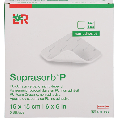 Suprasorb P Pu-Schaumv.nichtklebend 15x15 cm 5 St Lohmann & Rauscher bei onfy.de kaufen 18001069