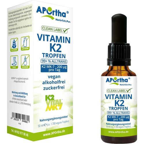 Vitamin K2 Mk-7 Tropfen K2Vital 200Ug 50 ml APOrtha Deutschland bei onfy.de kaufen 17949524