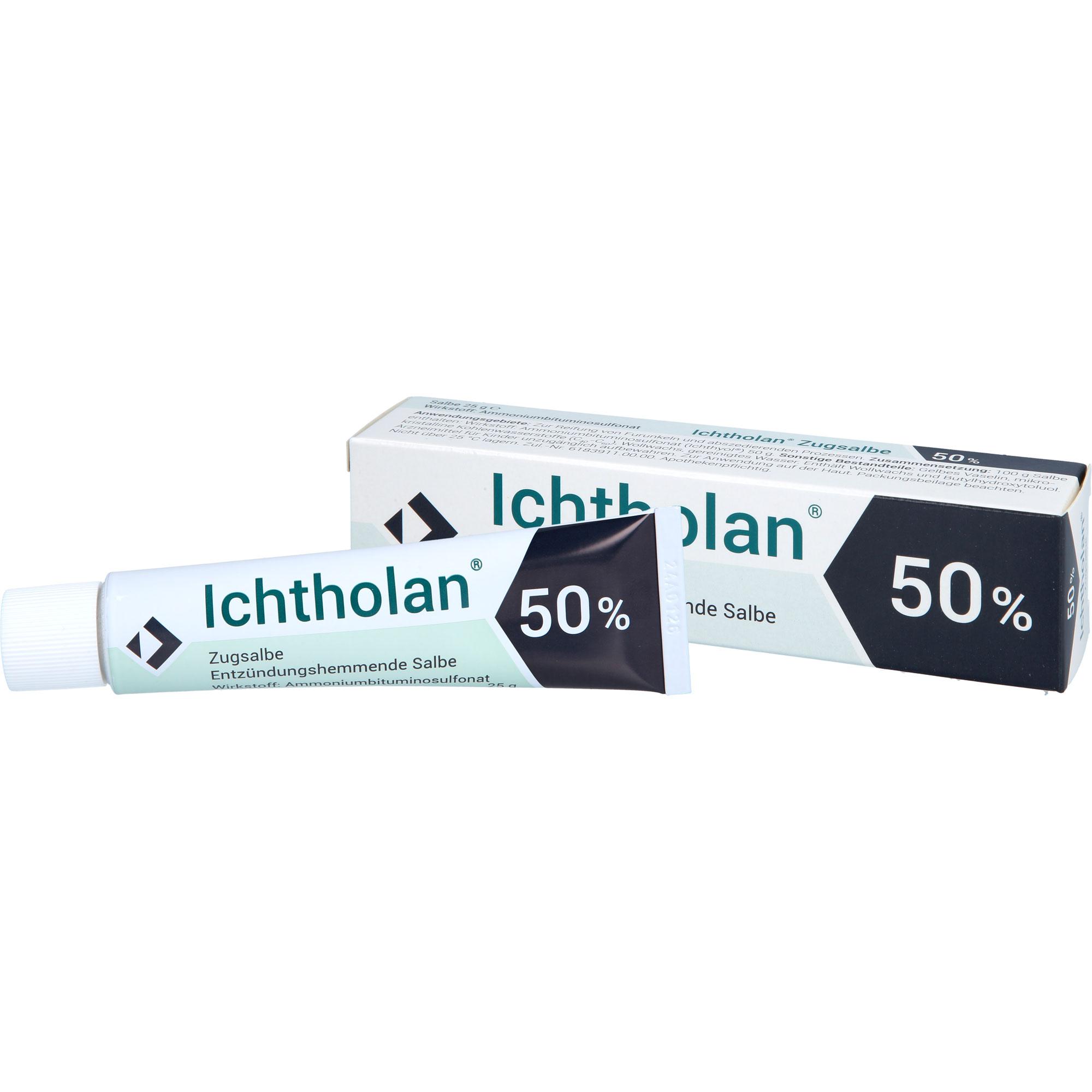Ichtholan Zugsalbe 50% 25 g Ichthyol-Gesellschaft Cordes Hermanni bei onfy.de kaufen 19093978