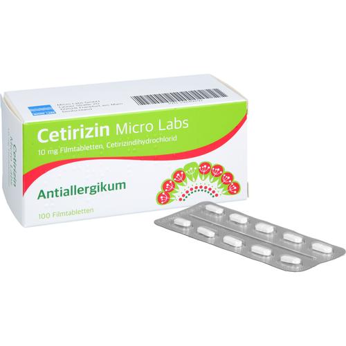 Cetirizin Micro Labs 10 mg Filmtabletten 100 St Micro Labs bei onfy.de kaufen 19249297
