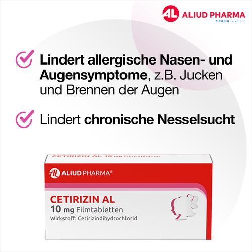 Cetirizin Al 10mg Filmtabletten 100 St ALIUD Pharma bei onfy.de kaufen 02406611