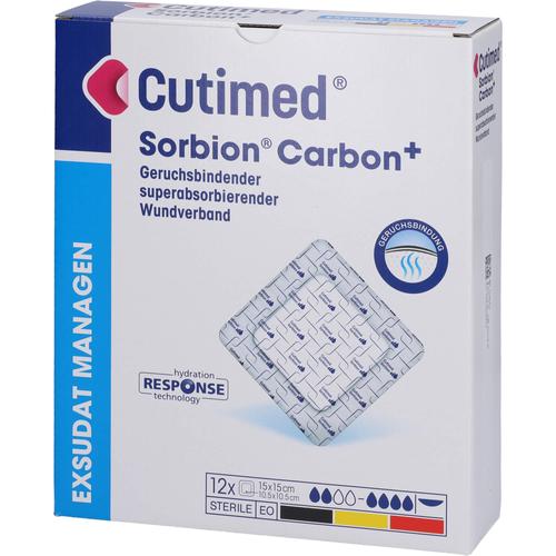 Cutimed Sorbion Carbon 15x15cm Steril 12 St BSN medical bei onfy.de kaufen 16792380