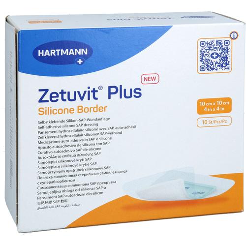 Zetuvit Plus Silicone Border Steril 10x10 cm 10 St adequapharm bei onfy.de kaufen 19797047