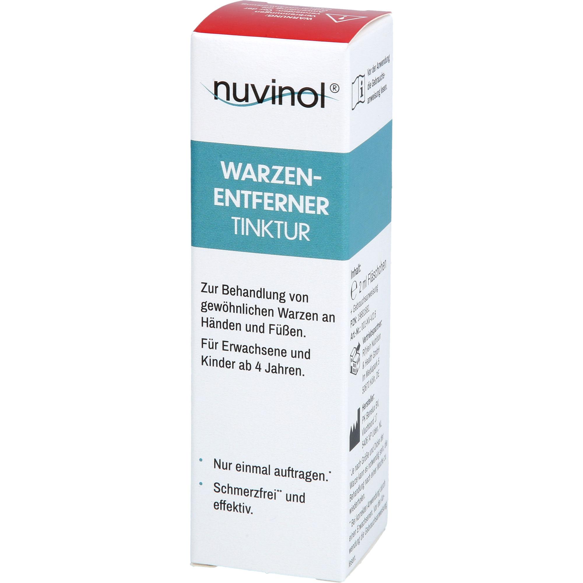 Nuvinol Warzenentferner Tinktur Schmerzfrei 2 ml R(h)ein Nutrition & Health bei onfy.de kaufen 19681681