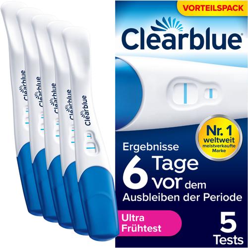 Clearblue Schwangerschaftstest Frühe Erkennung 5 St WICK Pharma - Zweigniederlassung der Procter & Gamble bei onfy.de kaufen 19902811
