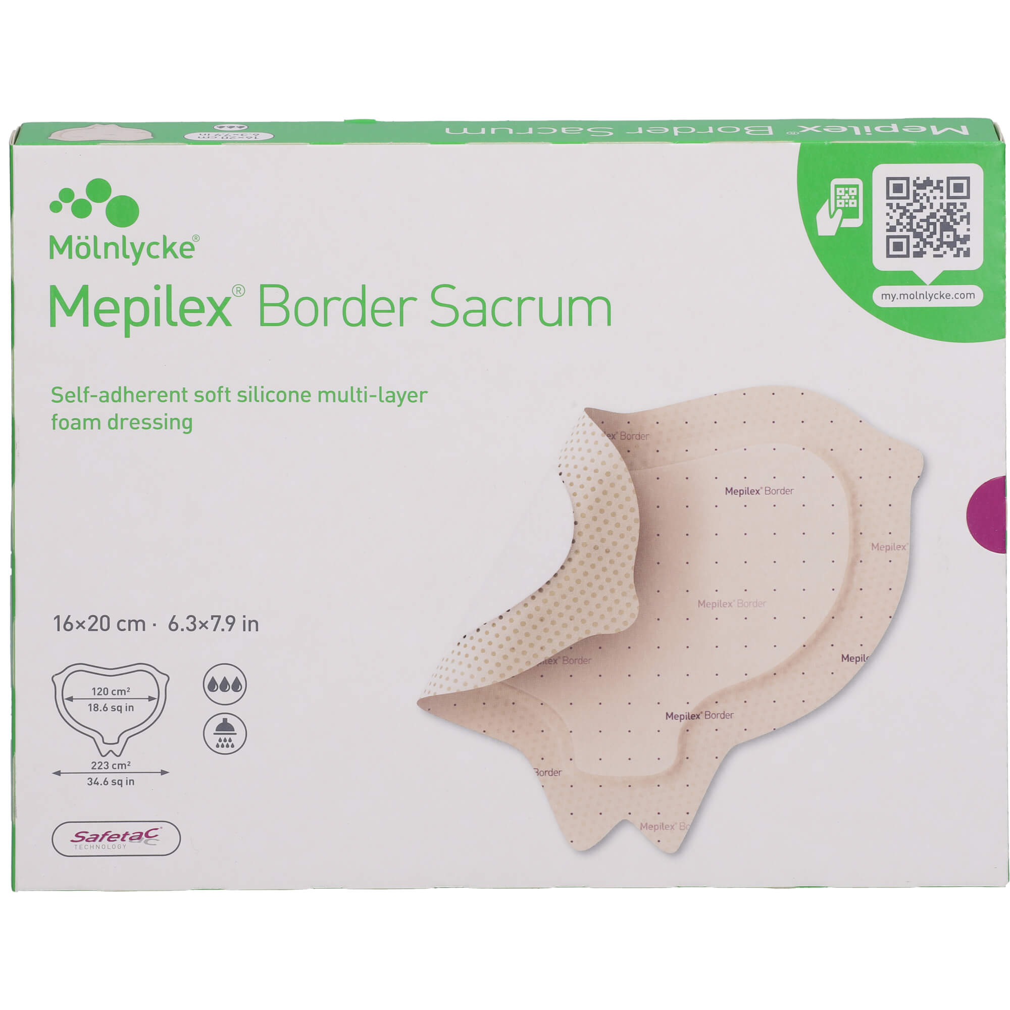 Mepilex Border Sacrum Schaumverb.16x20 cm Steril null