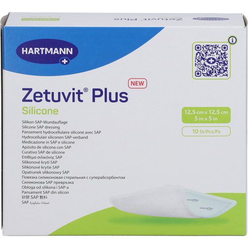 Zetuvit Plus Silicone Steril 12.5x12.5 cm 10 St Param bei onfy.de kaufen 20025723