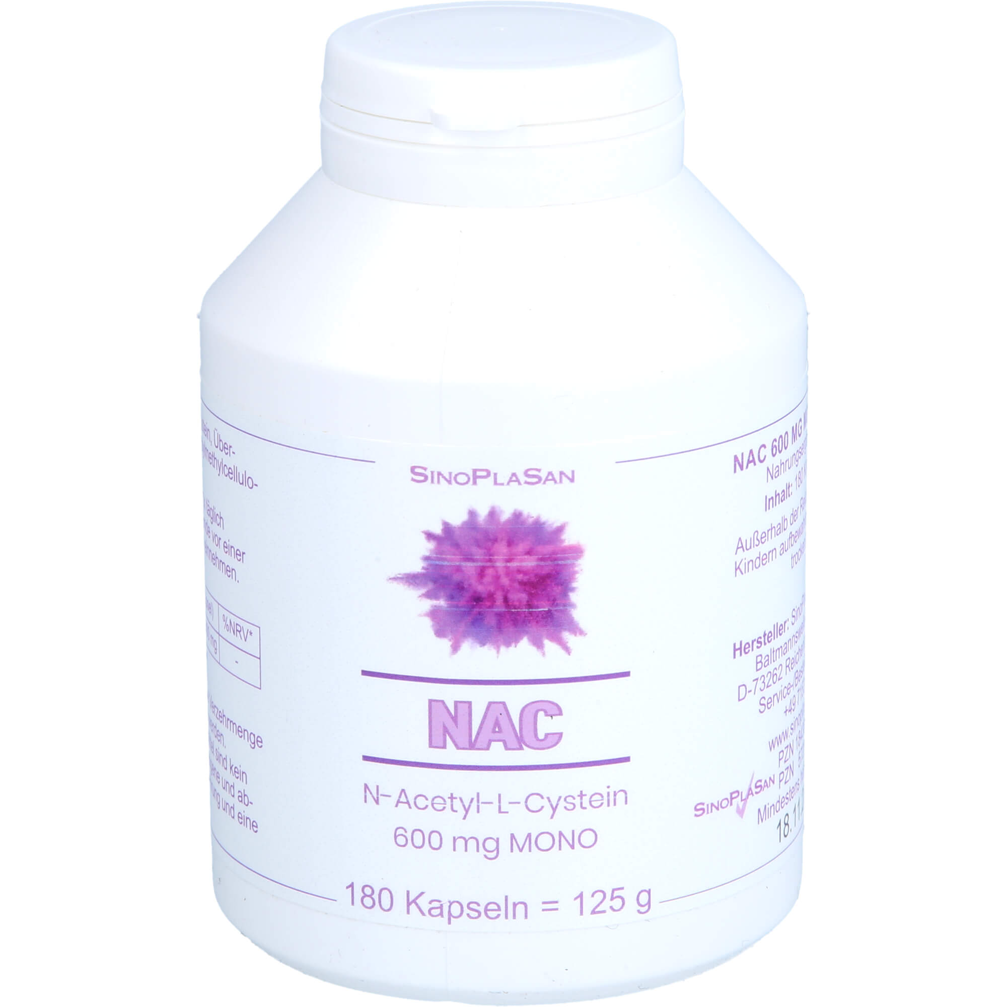 Nac 600 mg Mono 180 St SinoPlaSan bei onfy.de kaufen 18436643