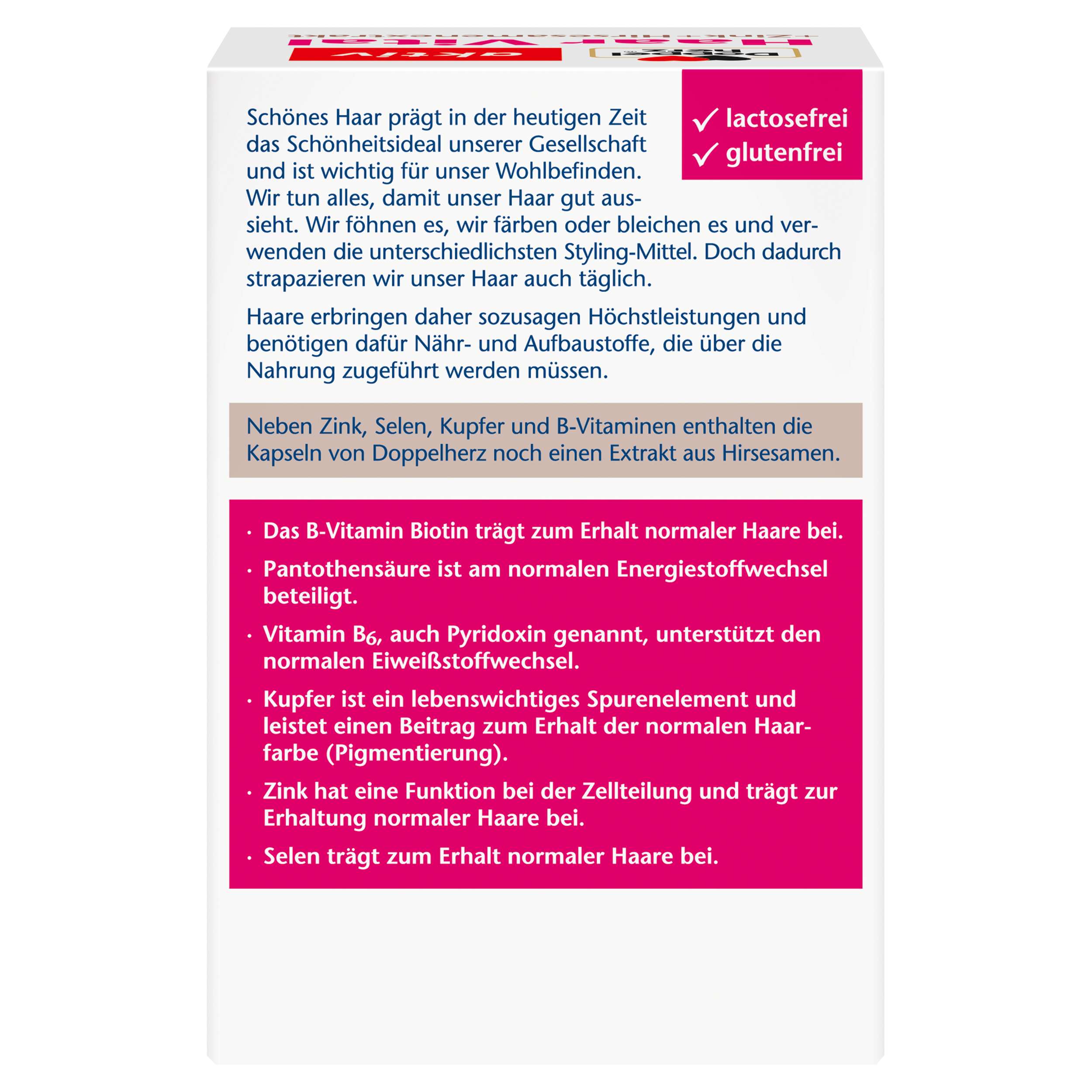 Doppelherz Haar Vital + Zink + Hirseextrakt - 60 Kapseln 60 St Queisser Pharma bei onfy.de kaufen 19760268