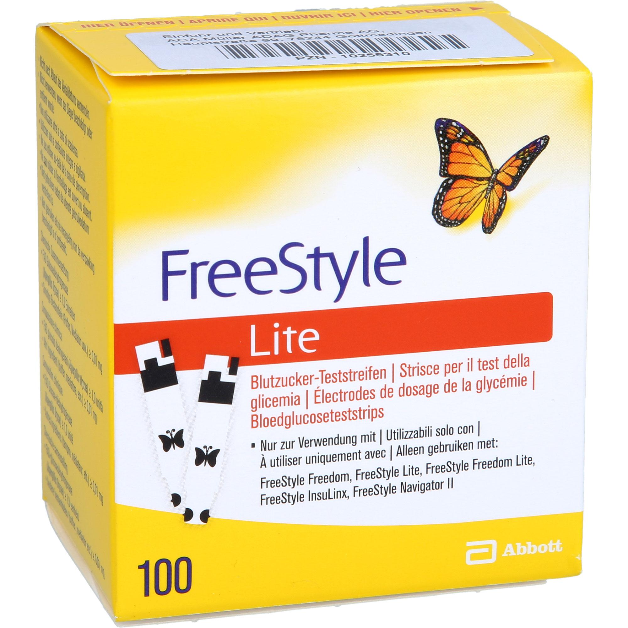Freestyle Lite Blutzuckerteststreifen ohne Cod 100 St Abbott bei onfy.de kaufen 19399884