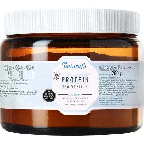 Naturafit Protein 136 Vanille 200 g NaturaFit bei onfy.de kaufen 13704808