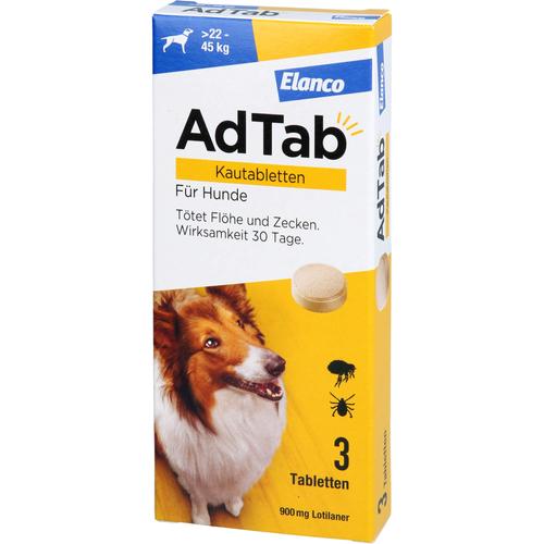 Adtab 900mg Hund 22-45kg 3 St Elanco Deutschland Gmbh bei onfy.de kaufen 18752692