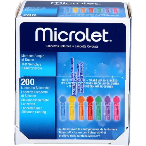 Microlet Lanzetten Farbig 200 St Crosp Medical bei onfy.de kaufen 19249044