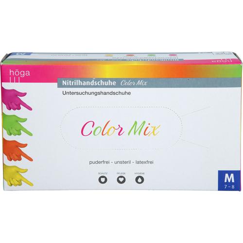 Nitrilhandschuhe Color Mix Puderfrei Gr.m Unsteril 96 St Höga-Pharm bei onfy.de kaufen 18208379