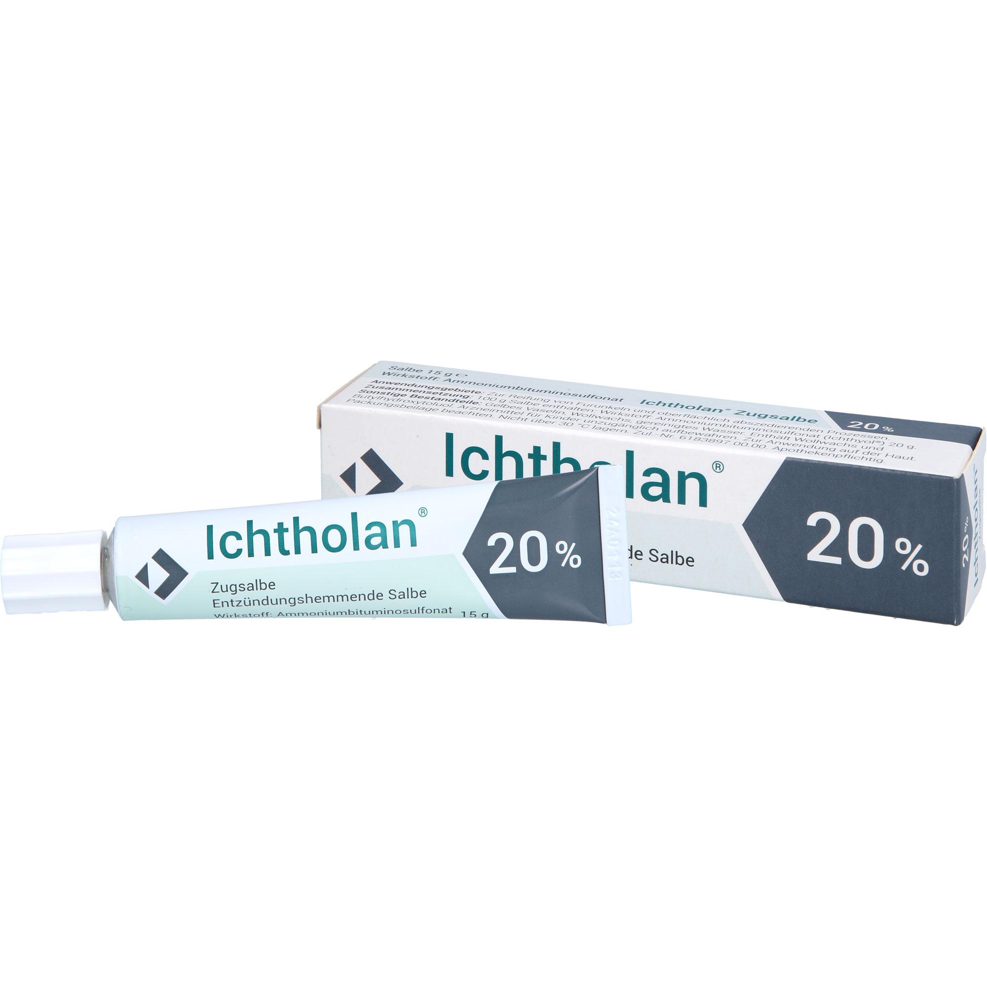 Ichtholan Zugsalbe 20% 15 g Ichthyol-Gesellschaft Cordes Hermanni bei onfy.de kaufen 19099225