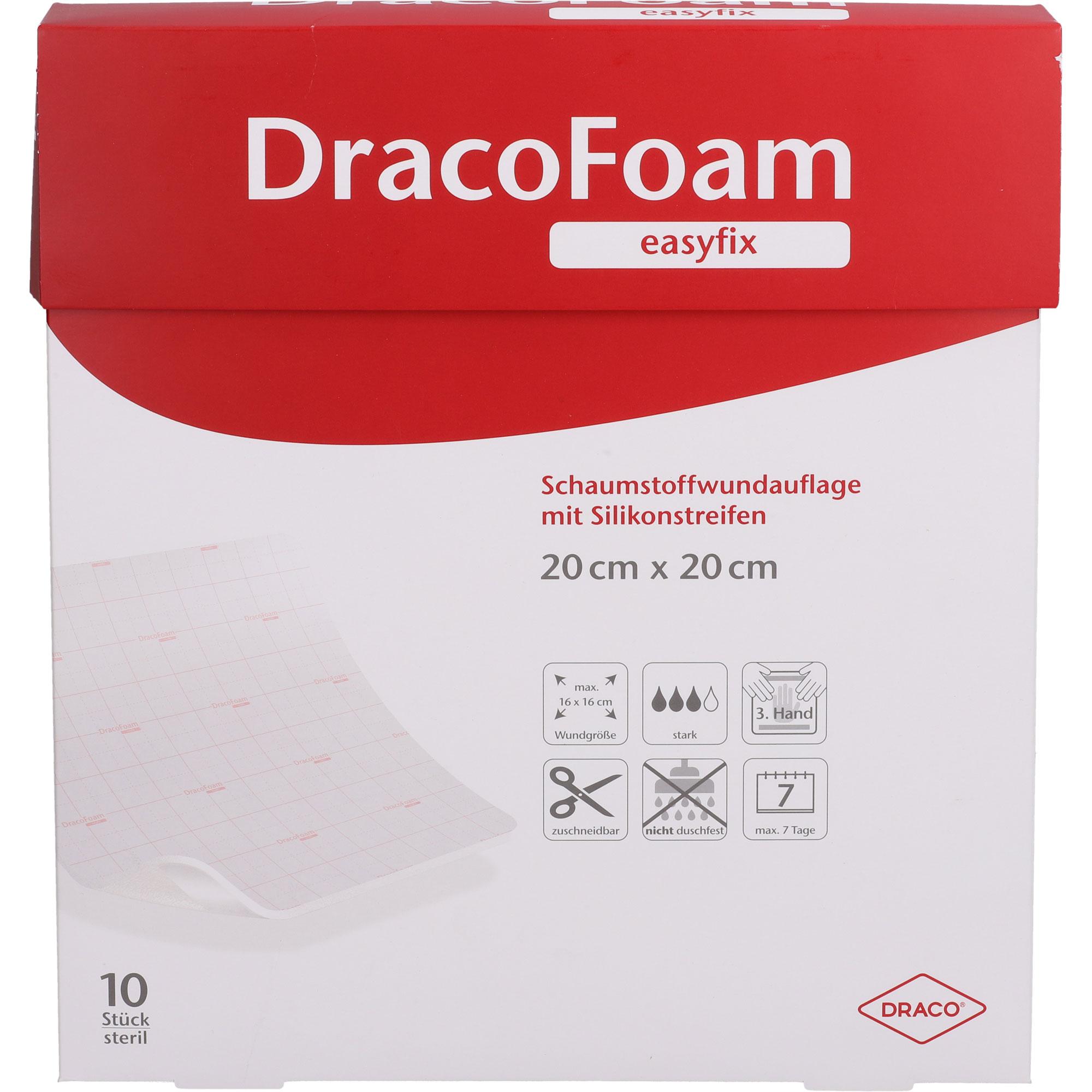 Dracofoam Easyfix Schaumstoff Wundauflage 20x20cm null