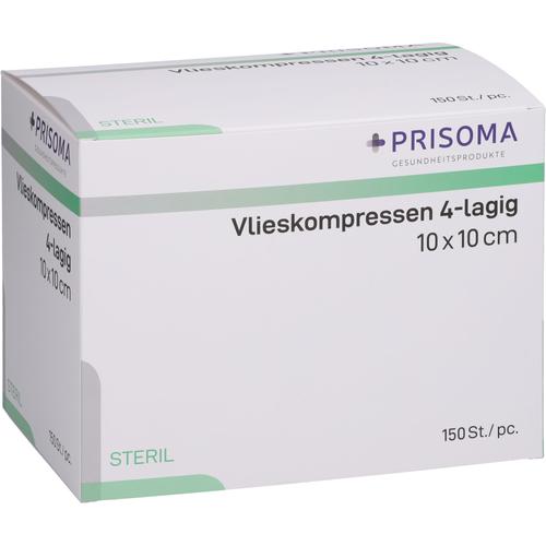 Vlieskompressen 10x10 cm Steril 4L. 150 St + Prisoma bei onfy.de kaufen 18020718