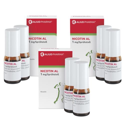 Nicotin Al 1mg/Sprühstoß Spray Z.an.i.d.mundhö Lsg 2 St ALIUD Pharma bei onfy.de kaufen 16086334