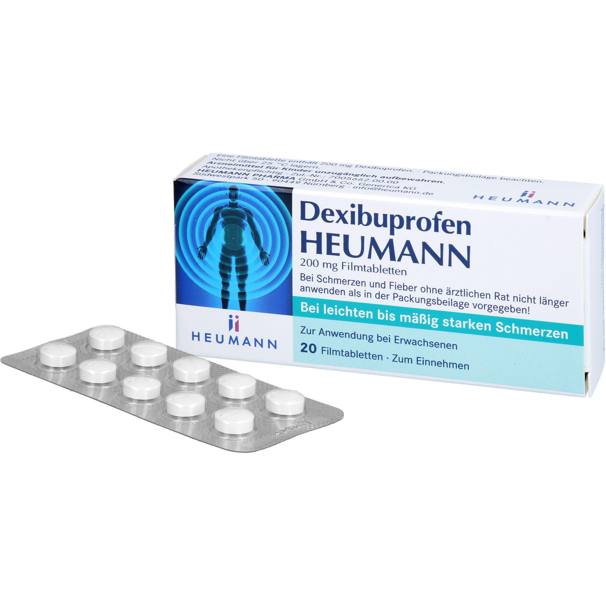 Dexibuprofen Heumann 200 mg Filmtabletten 20 St HEUMANN PHARMA GmbH & Co. Generica bei onfy.de kaufen 18849150