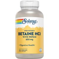 Betain Hcl 650 mg + Pepsin Solaray null